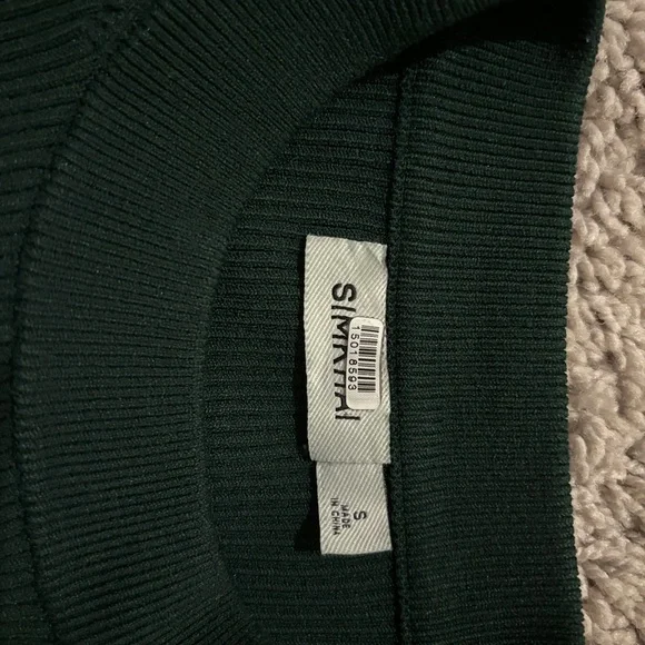 Elegant Dark Green Long Sleeve Dress - Picture 11 of 11